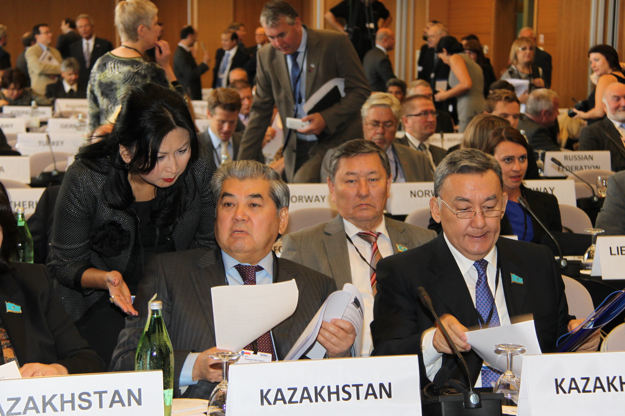 Kazakhstan's delegates at the OSCE OSCE Parliamentary Assembly, 2011.