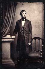 Lincoln shown in an 1863 Matthew Brady photograph