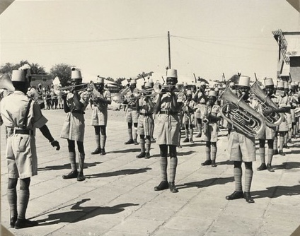 The Sudan Defense Force band in the 1940s.