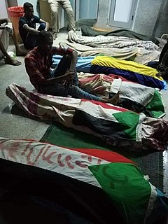 Victims of the Khartoum massacre in June 2019 when armed forces of the Sudanese Transition Military Council, headed by the Rapid Support Forces, killed more than one hundred protesters