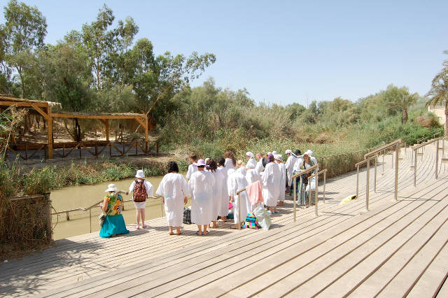 Pilgrims at Qasr al Yehud, West Bank