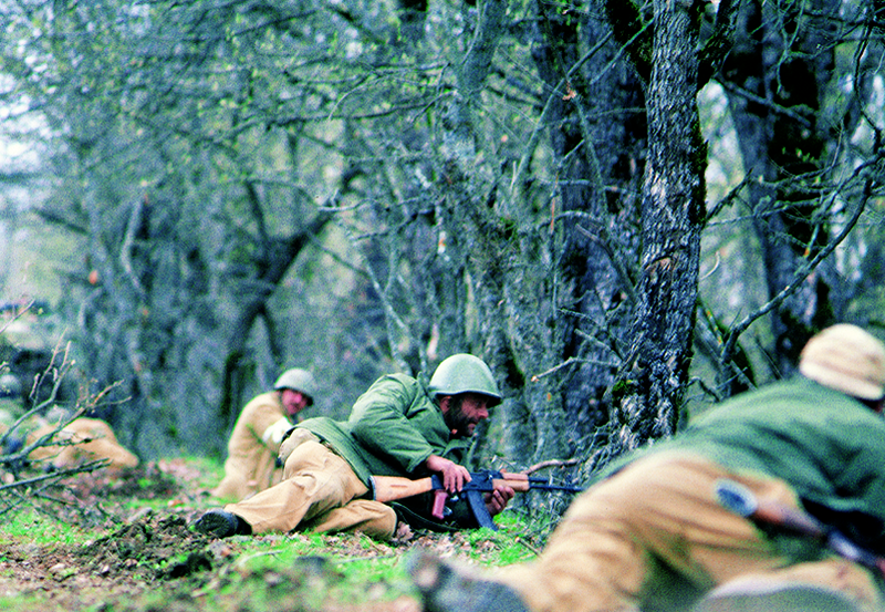 Armenian soldiers in Karabakh in 1994.