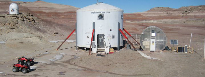 The Mars Desert Research Station in Utah.