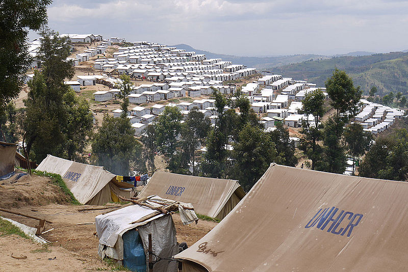 A camp for Congolese refugees in Rwanda in 2012.