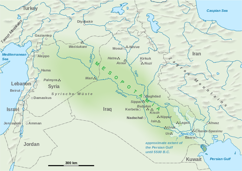 Map of Mesopotamia.