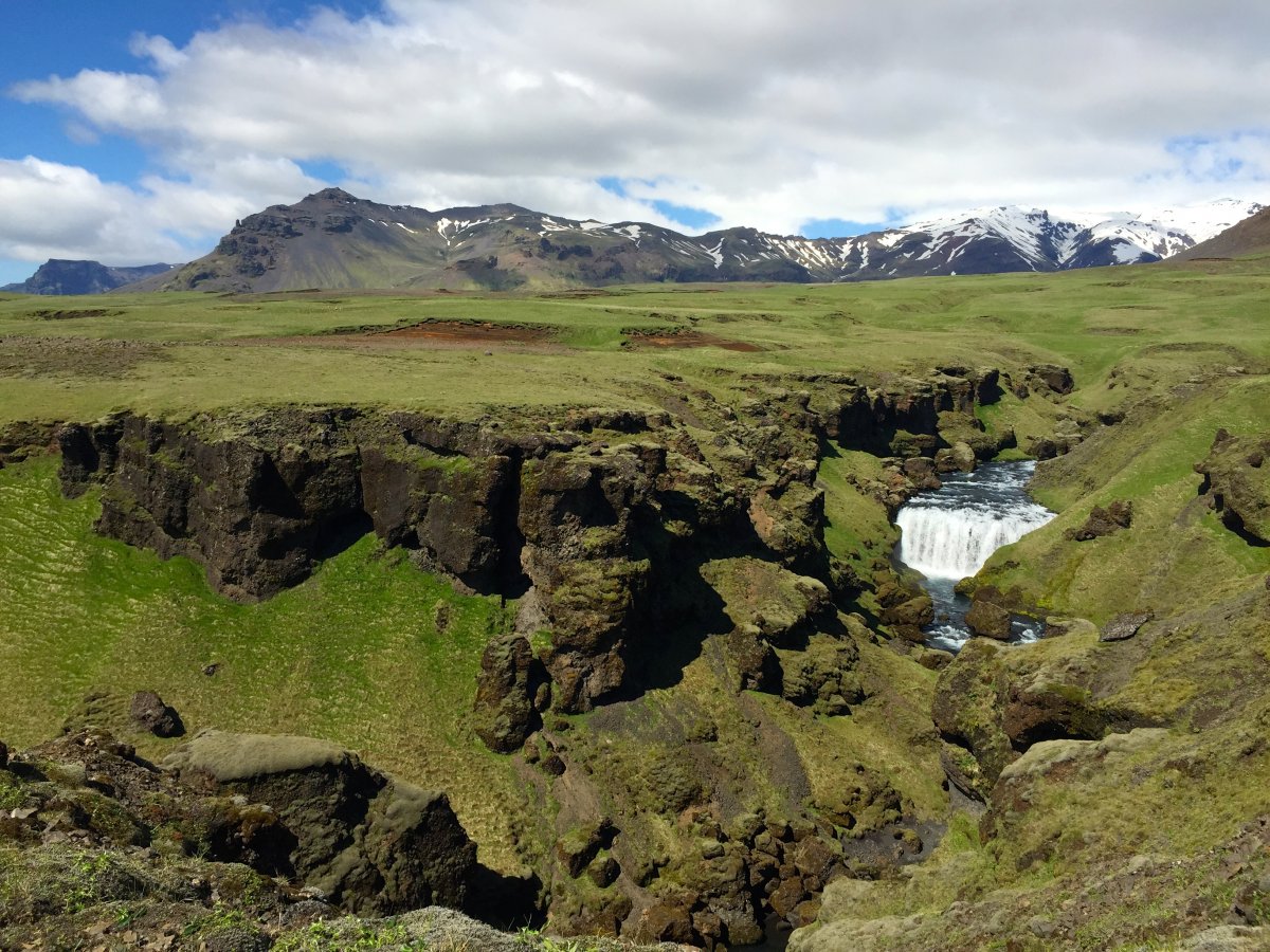 Hiking near Eyjafjallajökull.