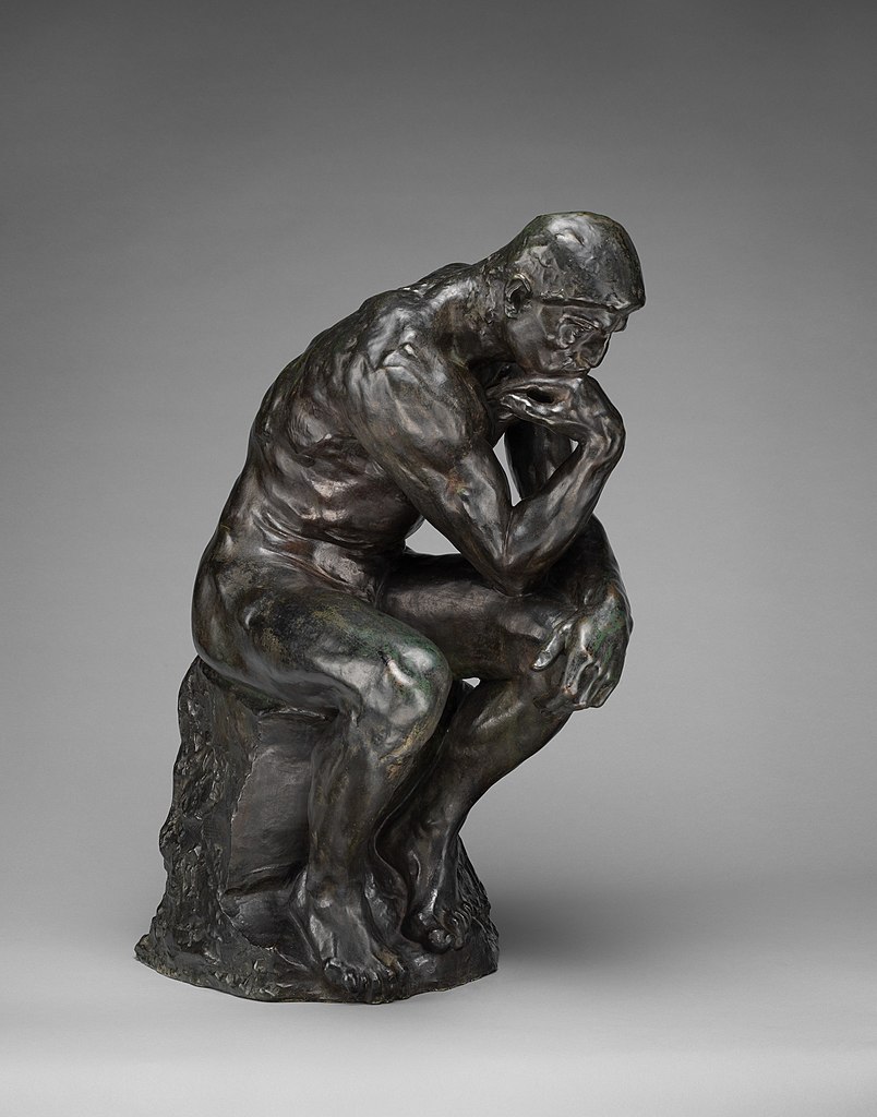 The Thinker, by Auguste Rodin.