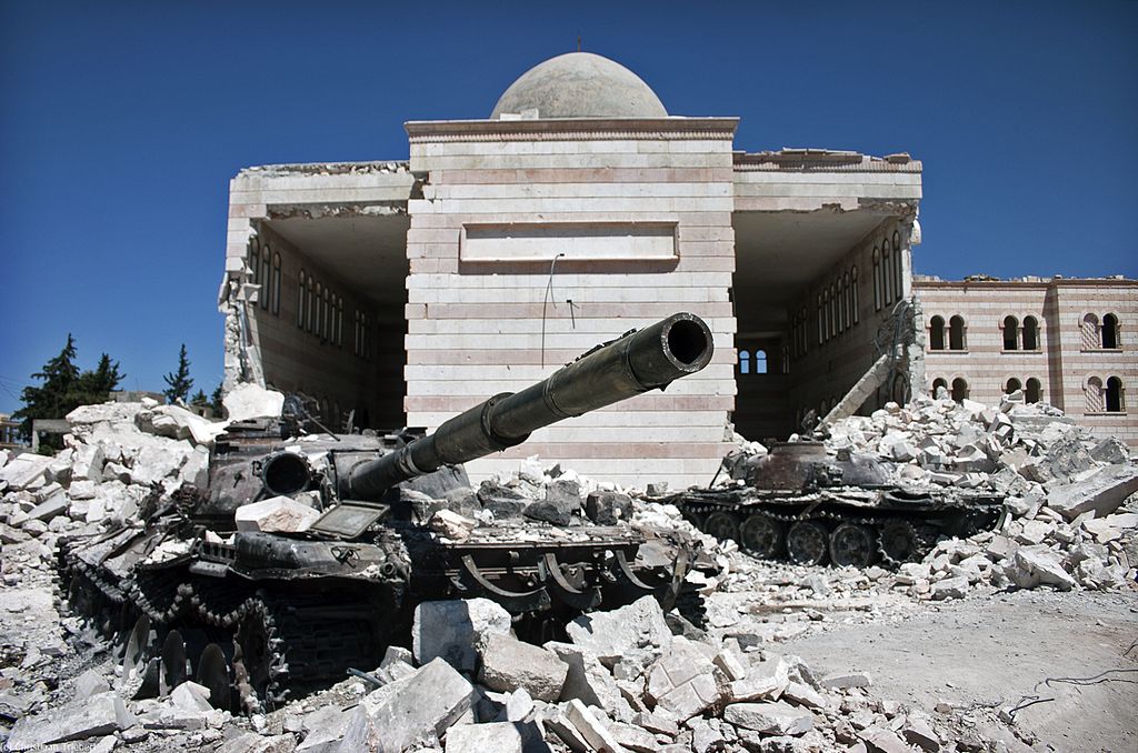 Some of the devastation caused by the Syrian civil war.