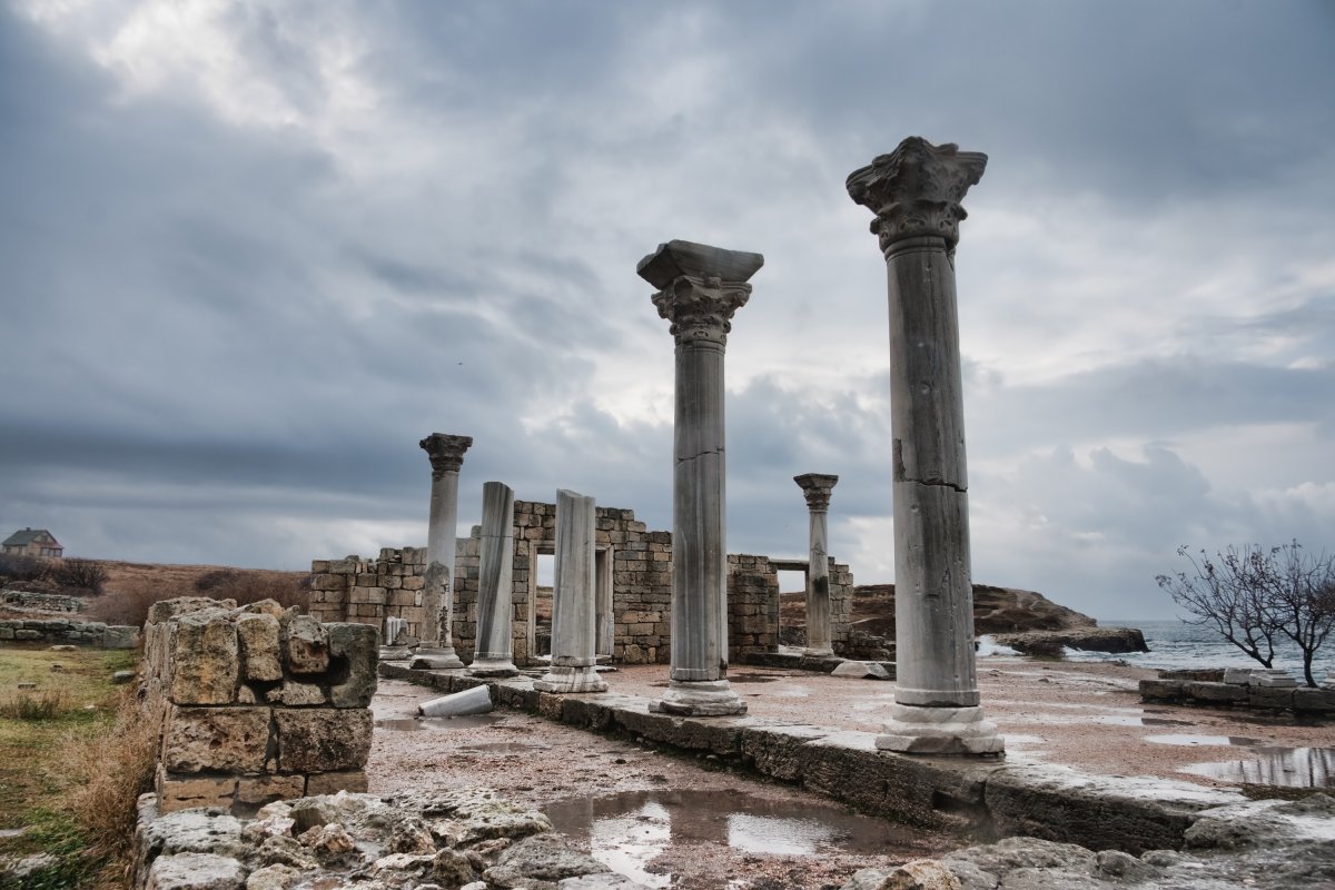Ruins of the Greek colony of Chersonesus.
