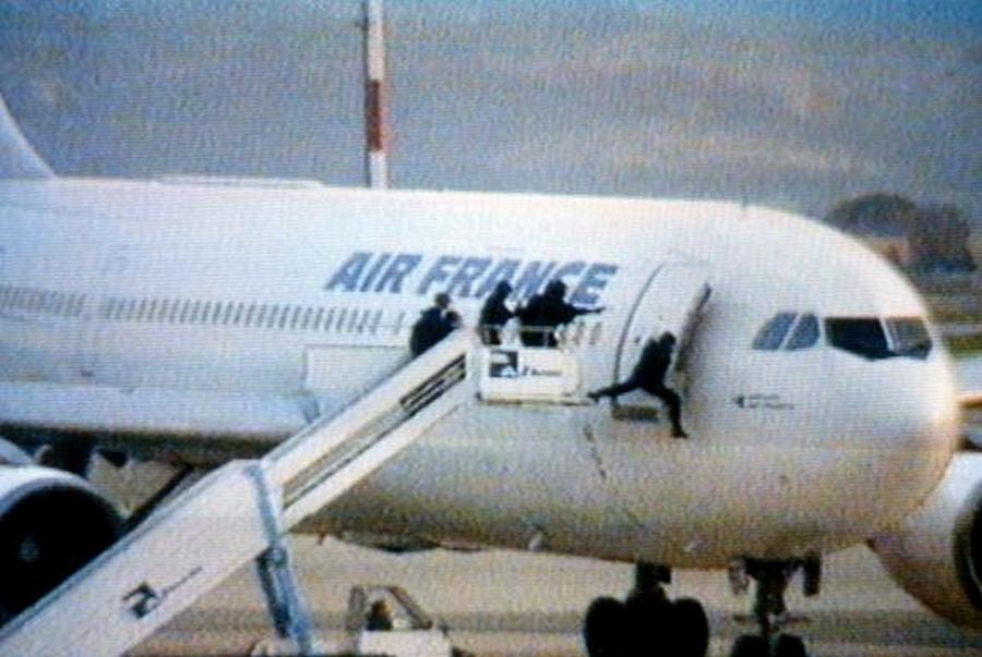 French GIGN operators storm Air France flight 8969.