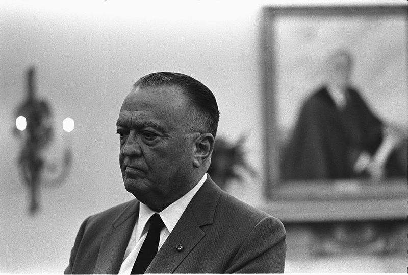 FBI Director J. Edgar Hoover.