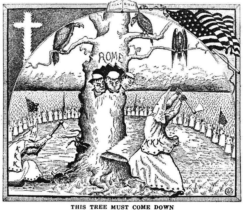 An illustration in The Ku Klux Klan in Prophecy.