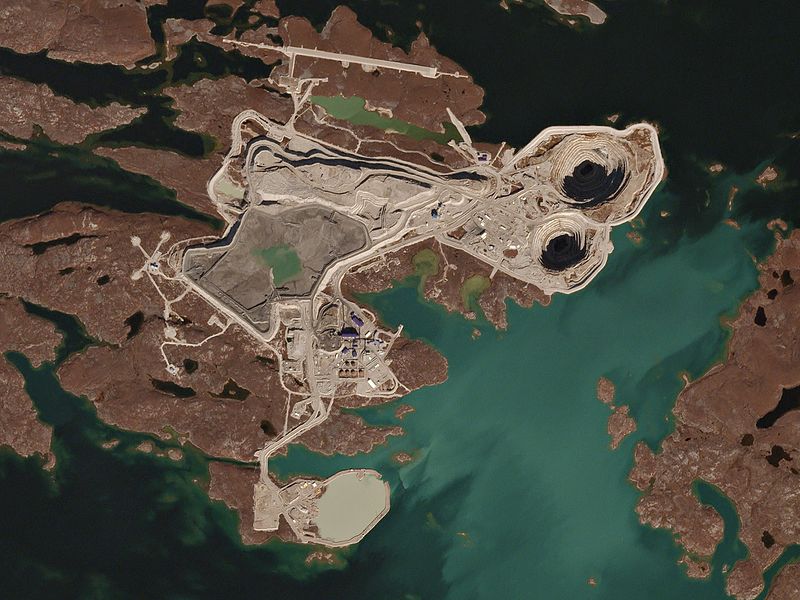 The Diavik Diamond Mine in Canada's Northwest Territories.