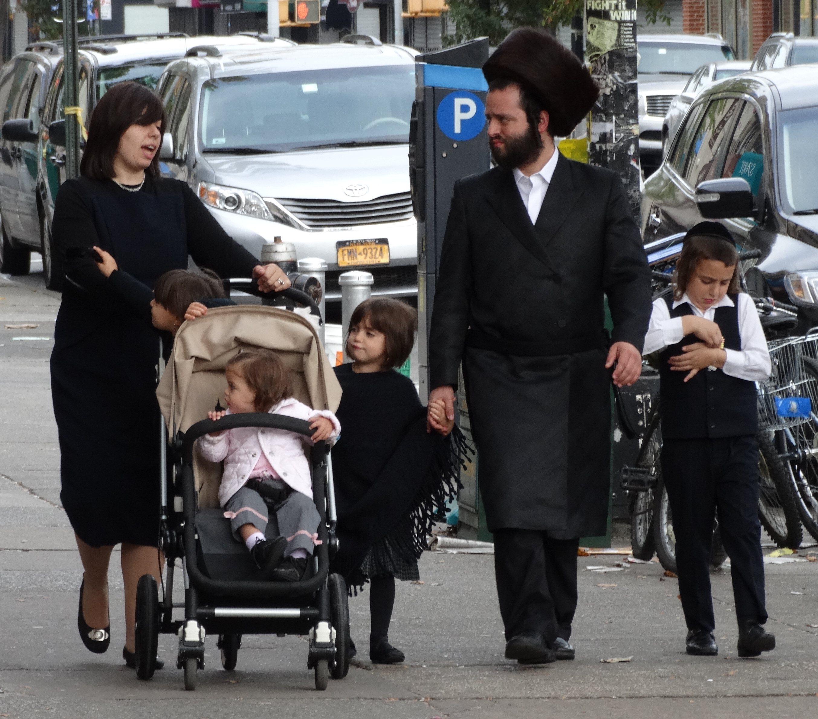 Hasidic Jewish family in New York in 2013.