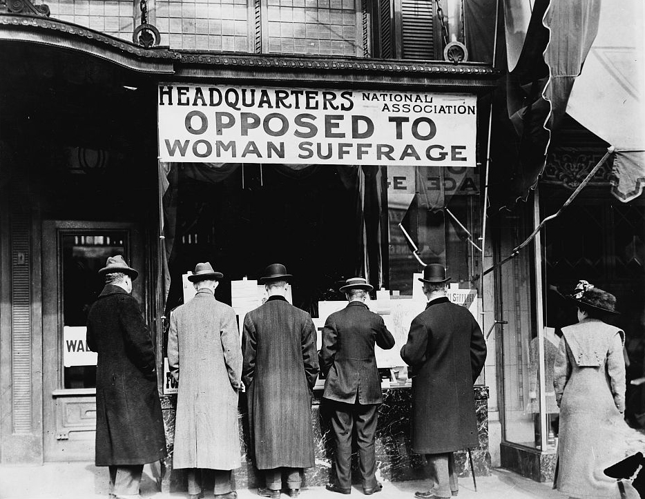 The headquarters of the National Association Opposed to Woman Suffrage in 1911.