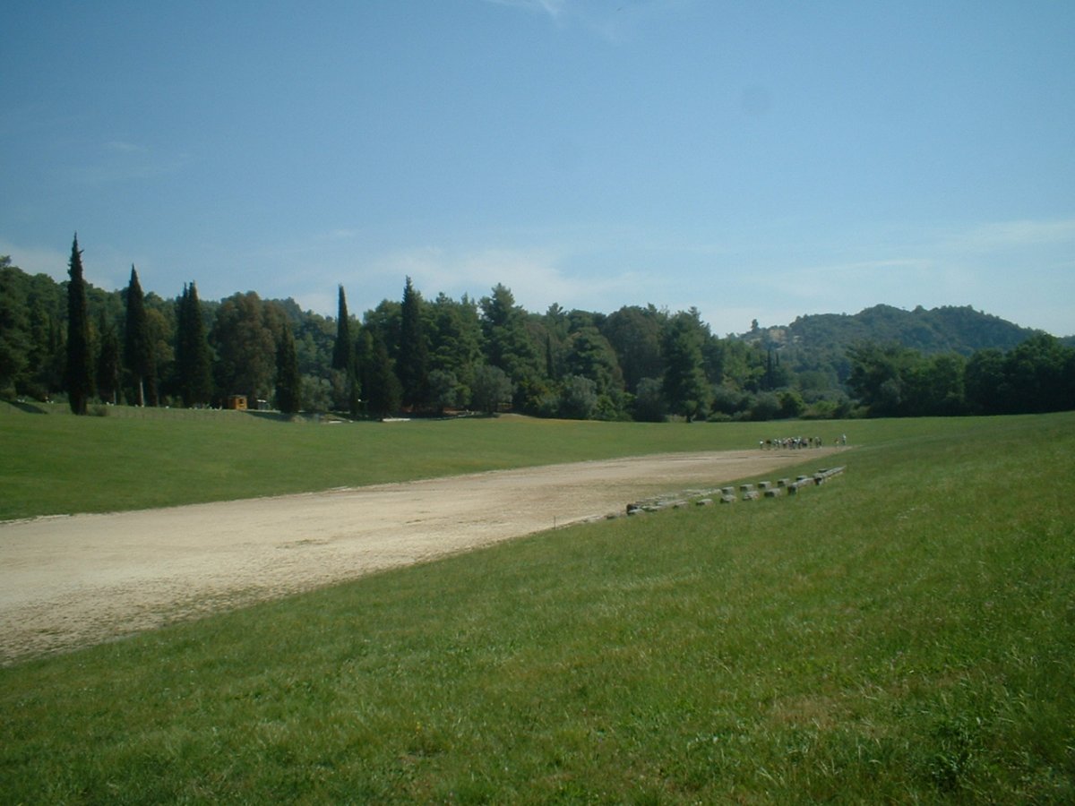The site of the stadium at Olympia.