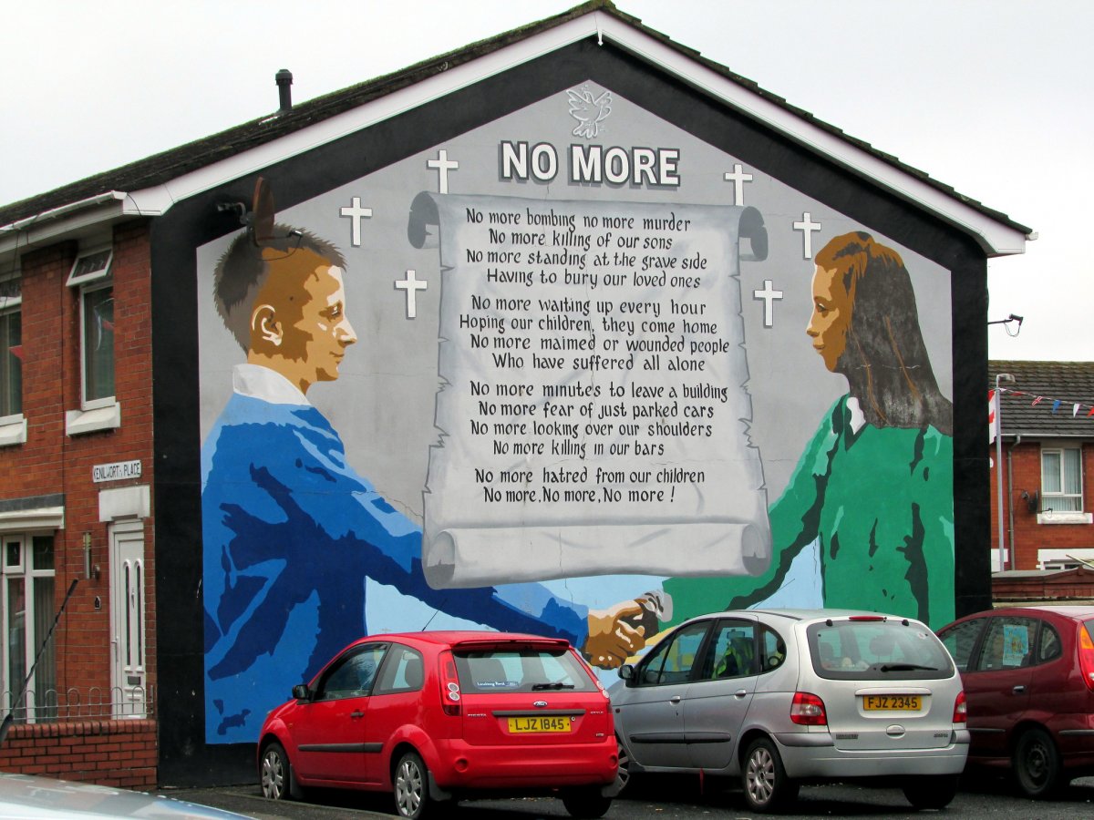 Peace Mural, Belfast, Northern Ireland.