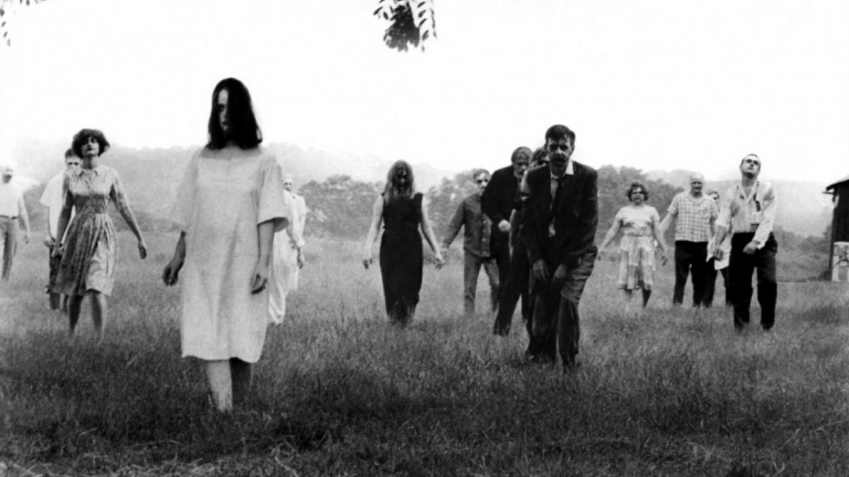Zombie scene from the 1968 film, Night of the Living Dead.