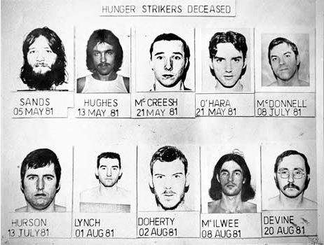 The ten republican prisoners who fasted to death in 1981.