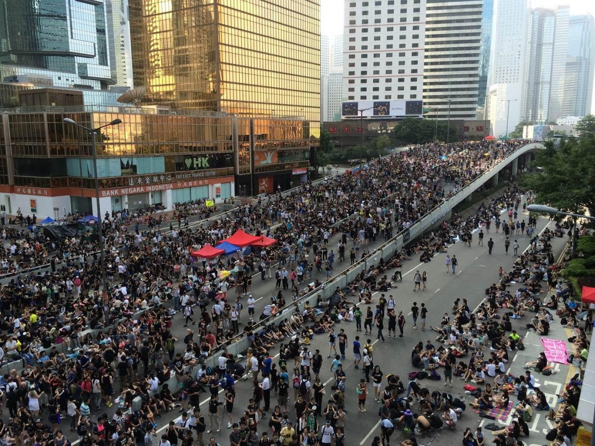 Umbrella Movement protestors.