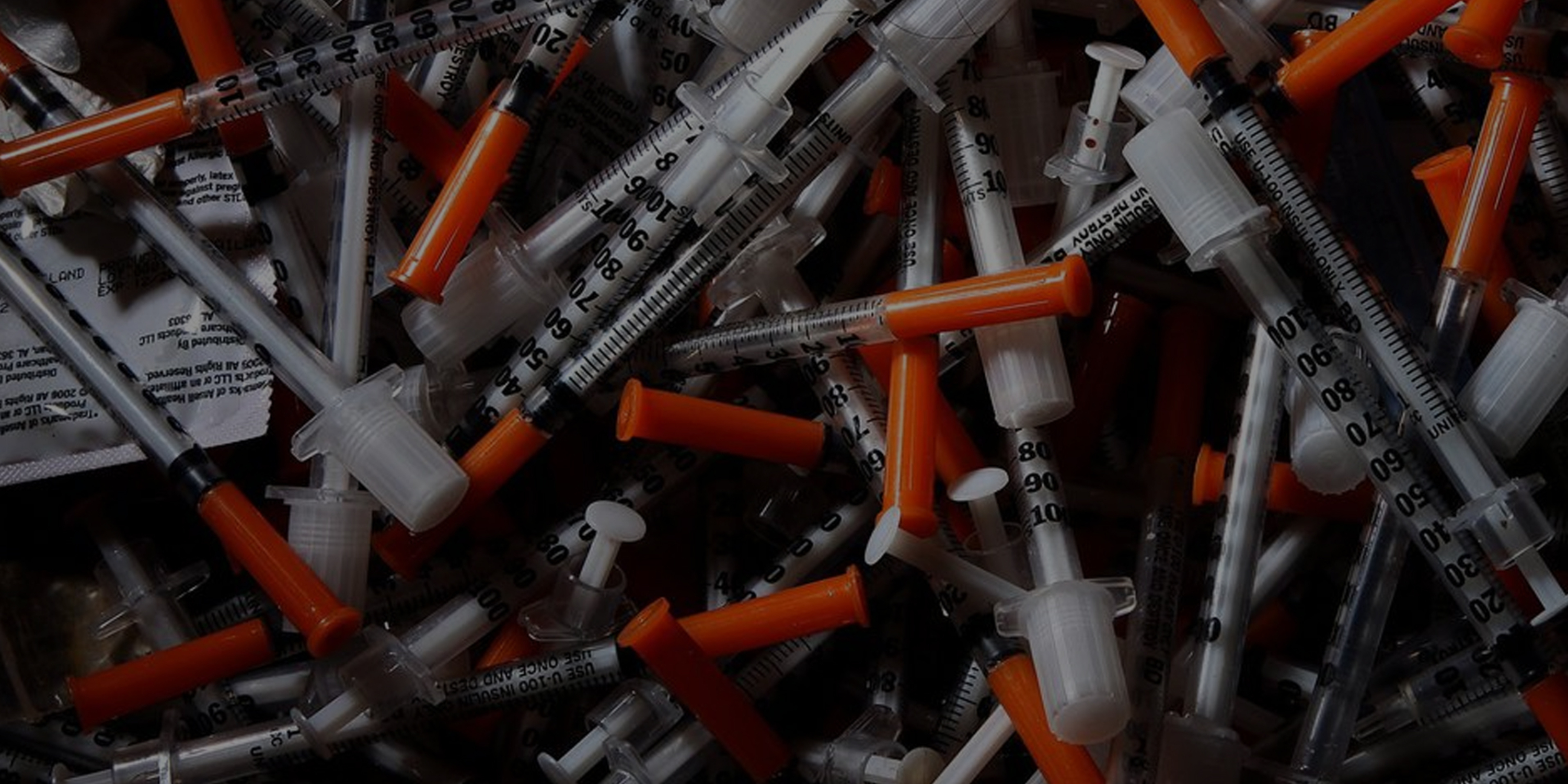 pile of syringes