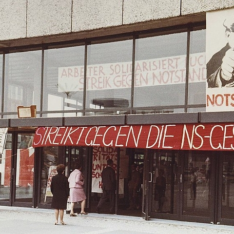 Student protesters at the Berlin Institute of Technology in May 1968.