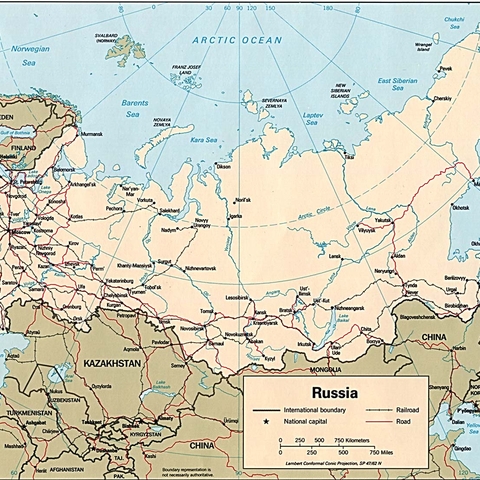Russia Map (1994)