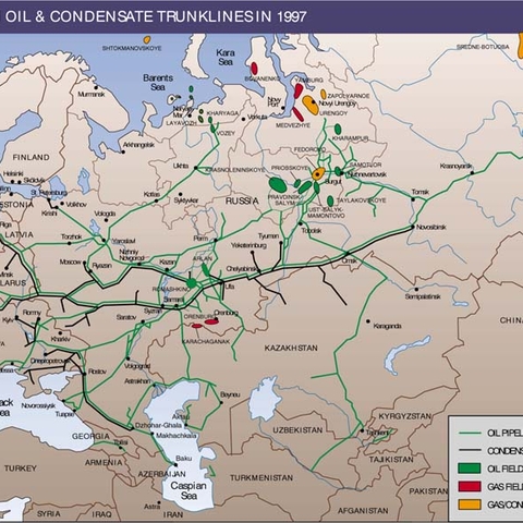 Oil Pipelines Within Russia