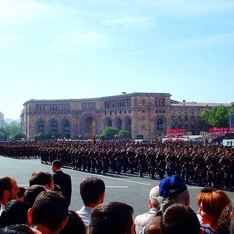 A 2006 Armenian Army parade on Independence Day.