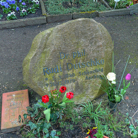 The gravesite of Rudi Dutschke in Berlin.