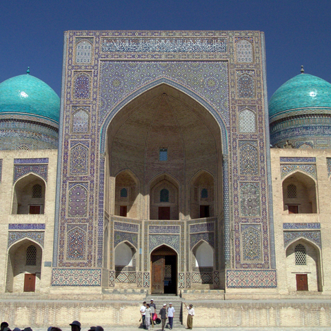 The main medresse in Bukhara, Uzbekistan, 2005  