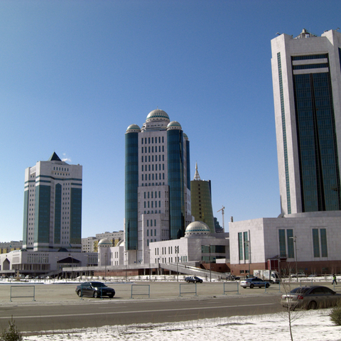 New administrative city in Astana, Kazakhstan, 2008  