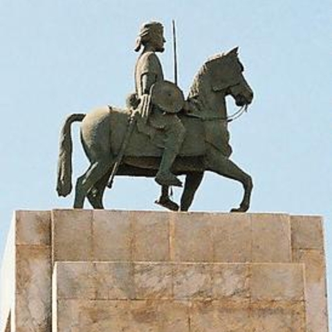 Statue of Ahmed Gurey (Ahmad ibn Ibrihim al-Ghazi), who invaded parts of Ethopia in the 16th Century  
