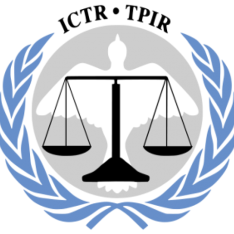 The logo for the International Criminal Tribunal for Rwanda.