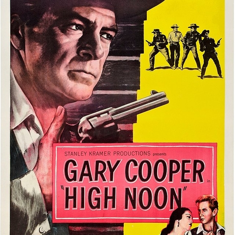 Theatrical poster for the American release of the 1952 film High Noon
