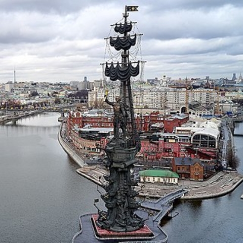 Statue of Peter the Great in Moscow