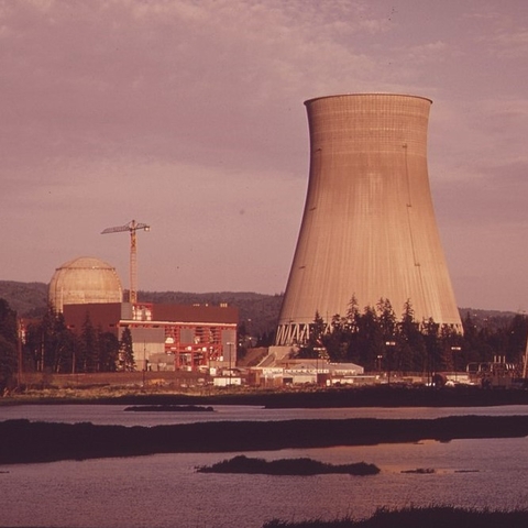 The Trojan Nuclear Plant in 1973.