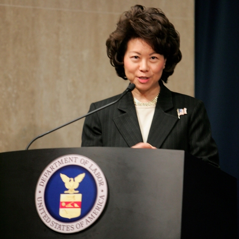 Labor Secretary Elaine Chao in 2005.