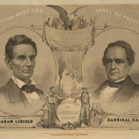 Abraham Lincoln Campaign Poster 1860