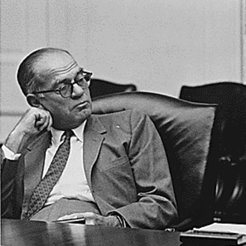Senator J. William Fulbright in 1966.