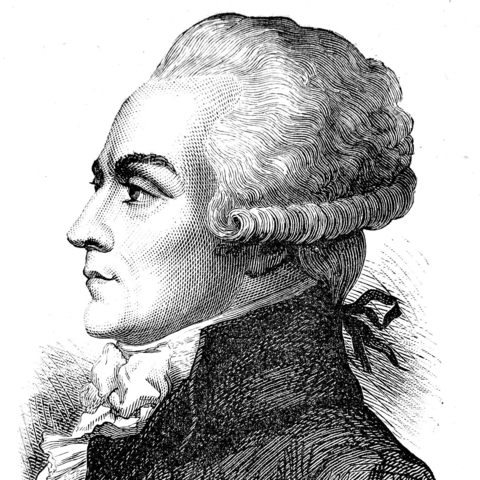 Engraving of Robespierre.
