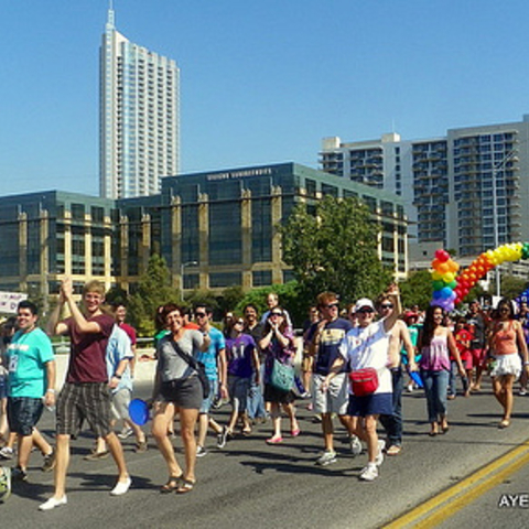 The 2011 edition of Austin Pride.