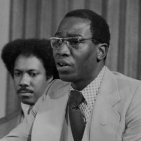 Isaac W. Williams (front) in a file photo from the 1960s.