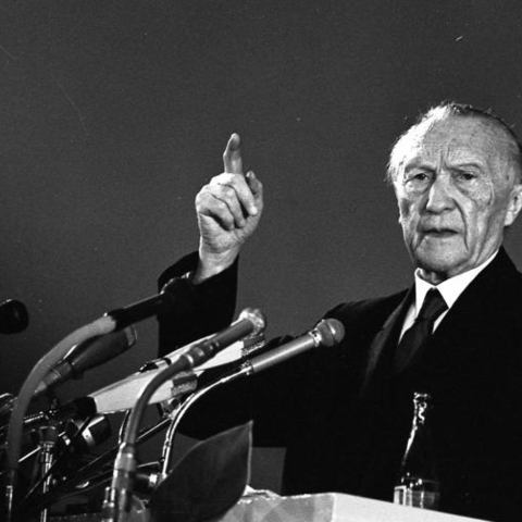 Federal Chancellor Konrad Adenauer in 1965.