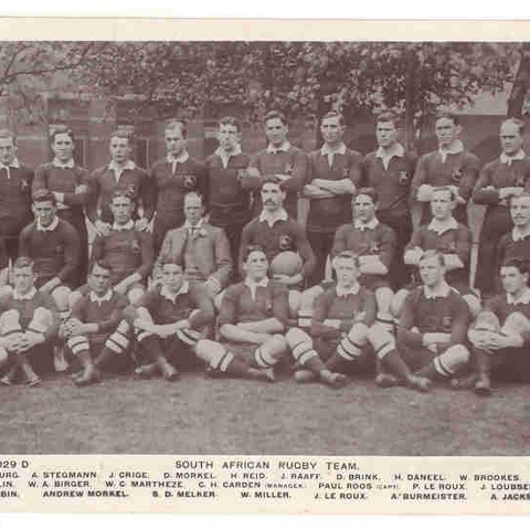 The 1906 Springboks Rugby Team, the South Africa Rugby Union National Team