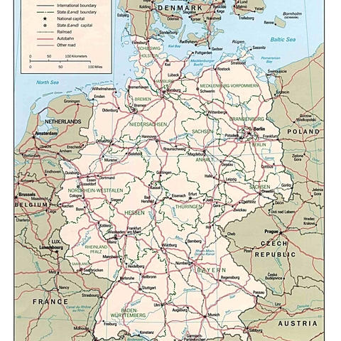 Map of Germany, 2004  