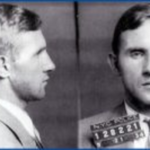 Mugshot of Bruno Hauptmann, accused kidnapper of Charles Lindbergh