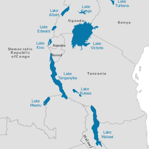 The Great Lakes region of Africa.