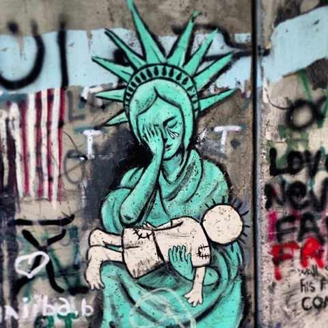 An artist’s response to Israel's 'security' wall in the West Bank.
