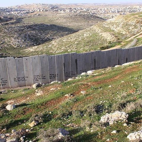 Israel-West Bank barrier near Ramallah
